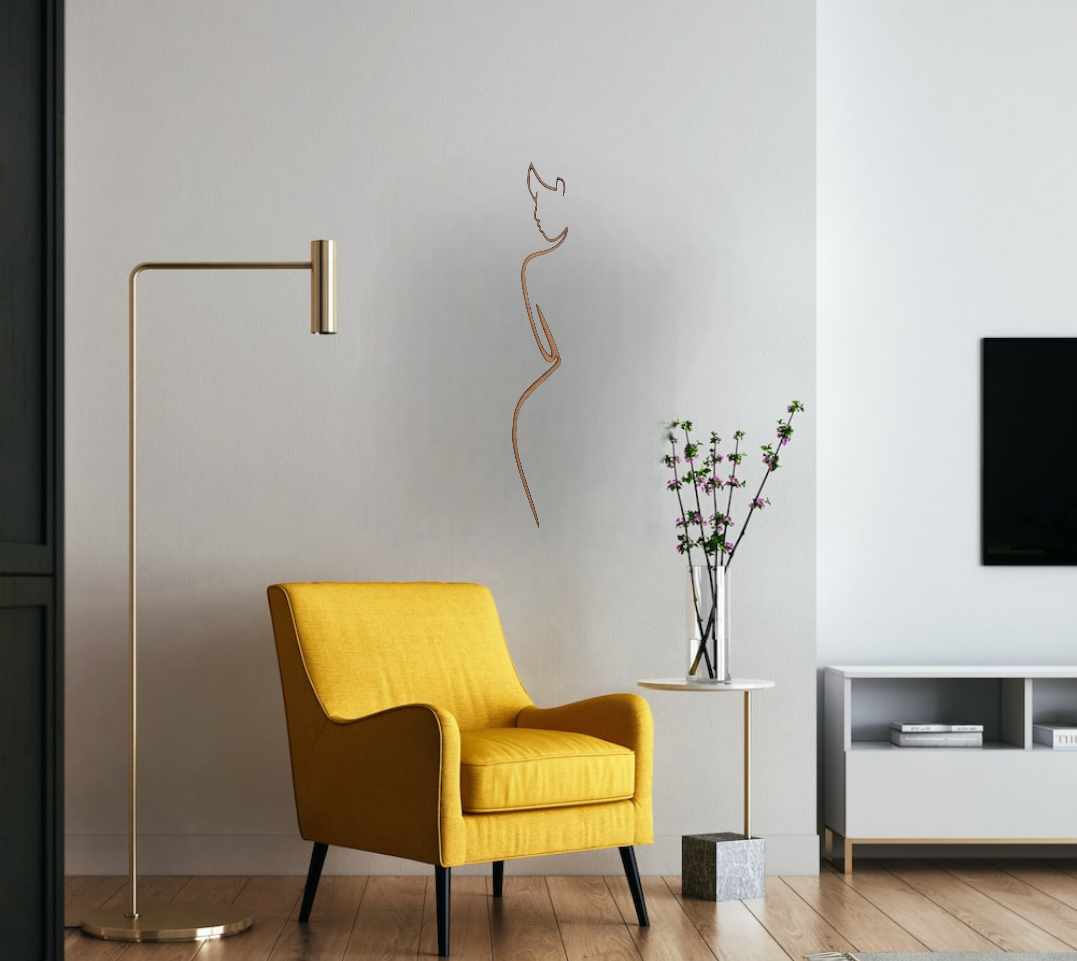 Sculpting Silhouette: Artistry in Women's Body Shape Wall Decor