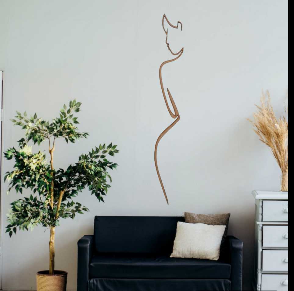 Sculpting Silhouette: Artistry in Women's Body Shape Wall Decor