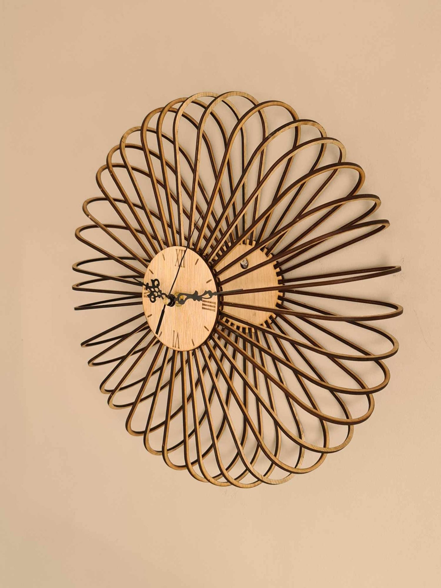 Large Modern Spiral Wall Clock- Embrace time in a whole new light.